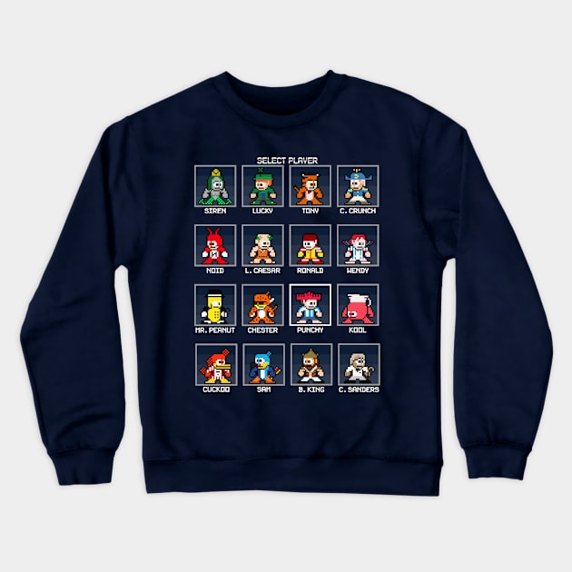 Food Fight Crewneck Sweatshirt by TGprophetdesigns